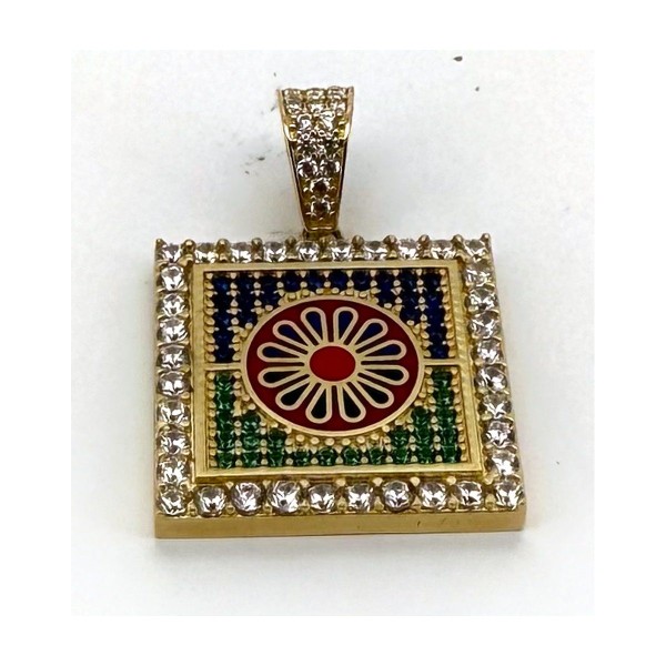 Medalla gitana de oro 18k